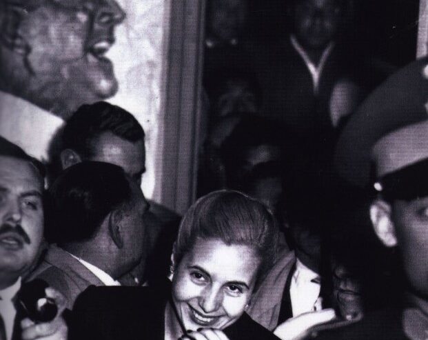 Evita en Avellaneda, en septiembre de 1947